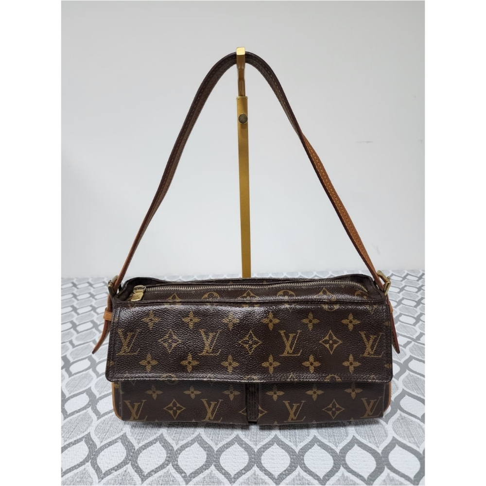 LOUIS VUITTON Monogram Viva-Cite MM Shoulder Bag Brown - Picture 6 of 15